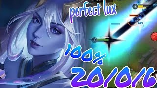 Wild Rift:RANKED MID LINER PERFECT LUX 20/0/6 FULL GAMEPLAY (ITEMS/RUNES)