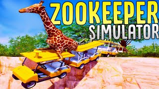 We Built & Managed The Most Dangerous Zoo Ever - ZooKeeper Simulator screenshot 2