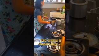 slow evening and comfort Food #cooking #minivlog #food#music#varanbhat#rice#daal #daalchawal#shorts