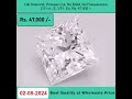 Lab-Grown Diamond, Princess Cut ,2.51 ct, E Color, VS1 Clarity, No BGM ,Rs.47,000 /-  +91-7678337365