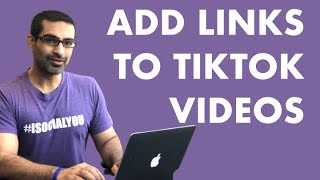 HOW TO ADD A LINK TO TIKTOK VIDEO (Not Bio or Profile)