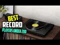 Top 5 Best Record Players Under 200 Review in 2022 | with Audio Technica AT91 Cartridge, Belt Drive