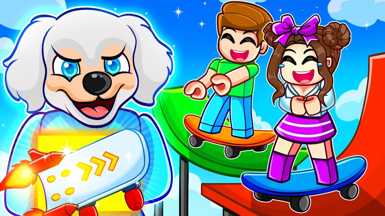 Ich tue so als wäre ich ein HUND in Roblox Skateboard Obby, aber benutze dann ein $100,999 Board!