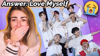 this was beautiful ✰ Answer: Love Myself Live BTS Reaction