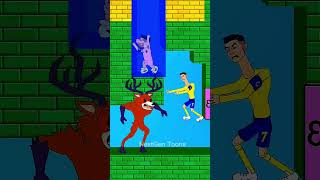 Messi & Ronaldo Trapped in Deadly Maze 😱 Shark Attack & Epic Rescue!