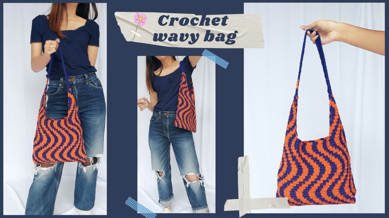 Custom Crochet Psychedelic Crochet Tote Bag – Yarn Under