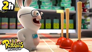 What are the Rabbids looking for? | RABBIDS INVASION | 2H New compilation | Cartoon for Kids