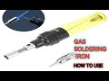 Mini gas soldering iron how to use