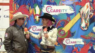 Jennifer Landon ( Teeter on Yellowstone ) at the Careity Foundation Celebrity Cutting 2020