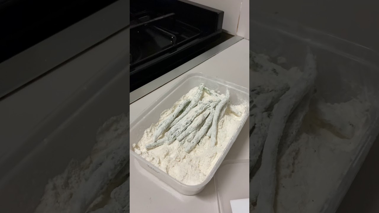 Fried string beans - An alternative to your fries - YouTube