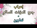 إعراب جمع المؤنث السالم تمارين تطبيقية