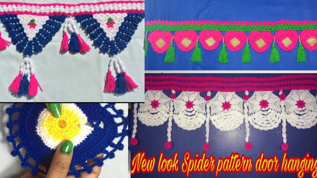 crochet door hanging designs, homemade creations room decor, latest toran design 2020