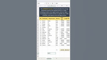 ✅AVERAGEA Function in excel | How to make average in excel |  #excel #exceltips#shortvideo #shorts