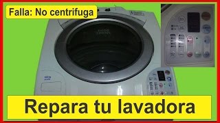 Reparación lavarropas falla el centrifugado     Spin washing machine repair fails