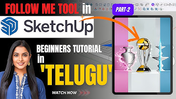 💪 SketchUp Follow Me Tool — Complete Practical Tutorial#sketchup