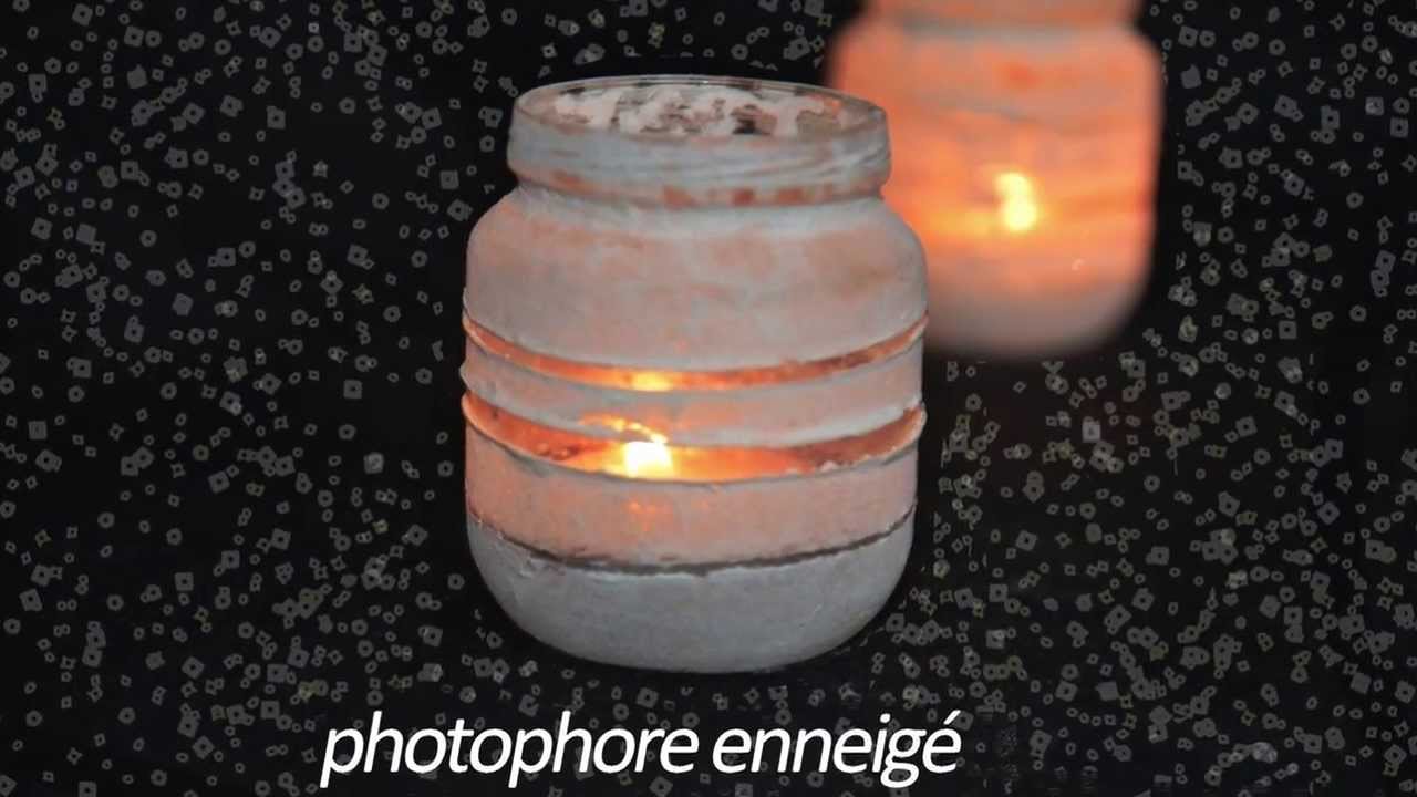 Recycler Petit Pot Bebe Photophore Enneigee Youtube