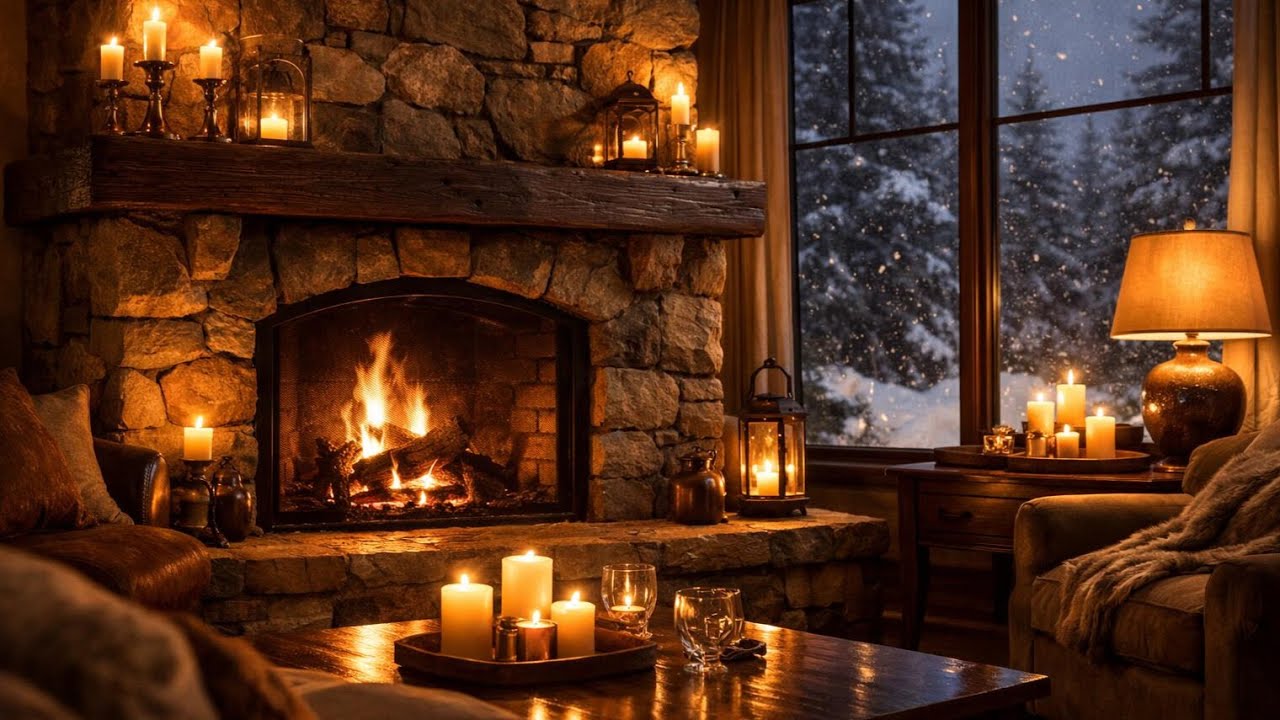 Relaxation for the Soul | A Romantic Winter Evening by the Fireplace