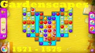 Gardenscapes Level 1571 - 1575 HD Walkthrough | 3 - match game | gameplay | android | ios | pc | app