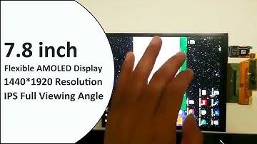 7.8 inch Flexible AMOLED Display 1440*1920 Bendable OLED Screen Panel Creative Curved AMOLED