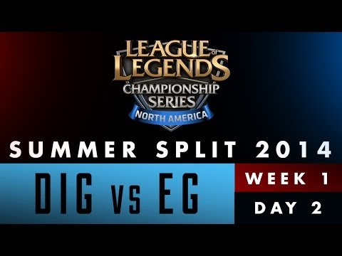 LCS NA Summer Split 2014 - Week 1 Day 2 - DIG vs EG