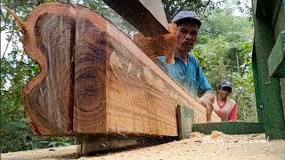 Terdengar jelas !! kayu cantik ini bersuara saat digergaji mesin serkel rakitan