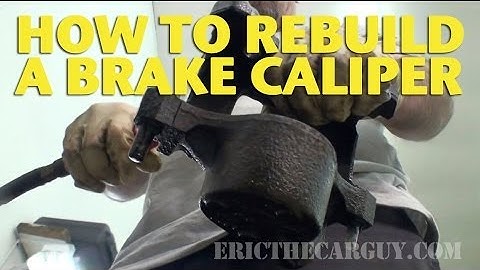 How To Rebuild a Front Brake Caliper -EricTheCarGuy