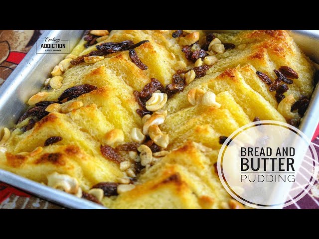 Bread Butter Pudding | How to make Bread Pudding | Simple & Easy Desserts | Cooking Addiction Goa.