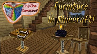 Furniture In Minecraft No Mods Only One Command Block Youtube
