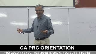 CA PRC Orientation by Mr. Jafar Husain