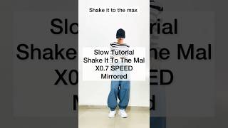 Slow & mirrored Dance tutorial | shake it to the max.. || #shorts #ytshorts #shakeittothemax #dance