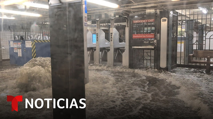 El metro de Nueva York se inundó por las fuertes lluvias | Noticias Telemundo