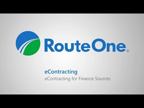 eContracting for Finance Sources