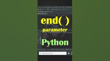 Python end parameter in print( )