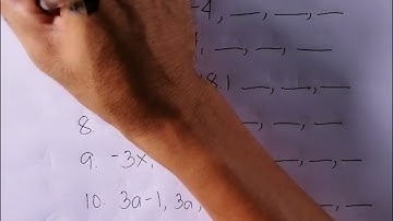 Arithmetic Sequence #common difference#next three terms (@mathtricks957 )