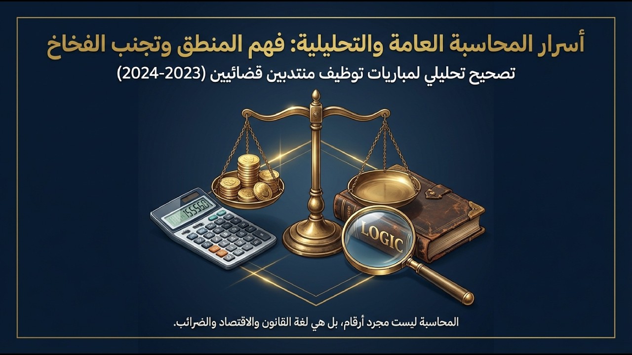 تصحيح مباراة وزارة العدل 2023-2024 – Partie Comptabilité (تحليل شامل)