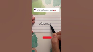 Laina - Write Your Name in Cursive #cursivehandwriting