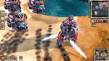 Red Alert 3 - Reloaded Mod Gameplay 1 vs 2 Brutal AI