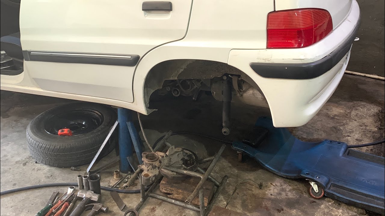 BUCHAS DE POLIACETAL NO EIXO DO PEUGEOT 106 !! 106 EP.12