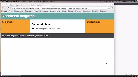 Herschikken met Flexbox