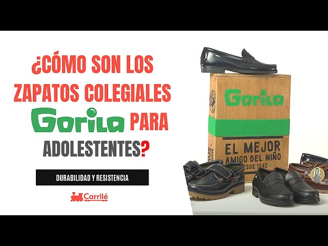 Zapatos colegiales de Gorila para niña