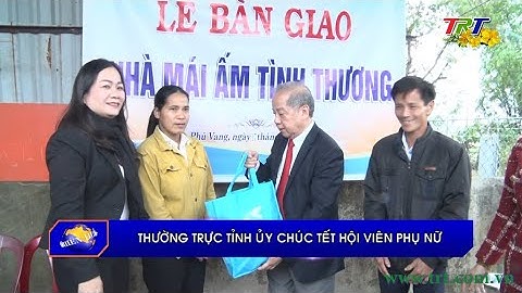 Thường trực Tỉnh ủy chúc Tết hội viên phụ nữ