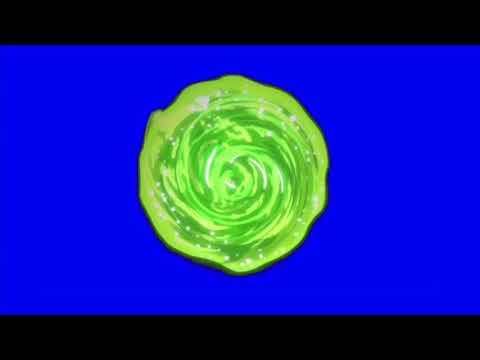 Green Screen ( blue screen ) Rick and Morty Portal