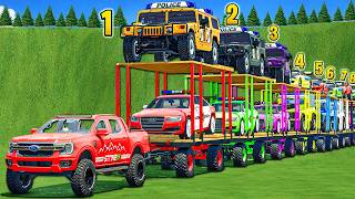 MASSIVE TRANSPORT FORD RANGER POWER HUMMER 4X4 POLICE, EMERGENCY CARS &amp; EPIC PARSNIP HARVEST! FS 25