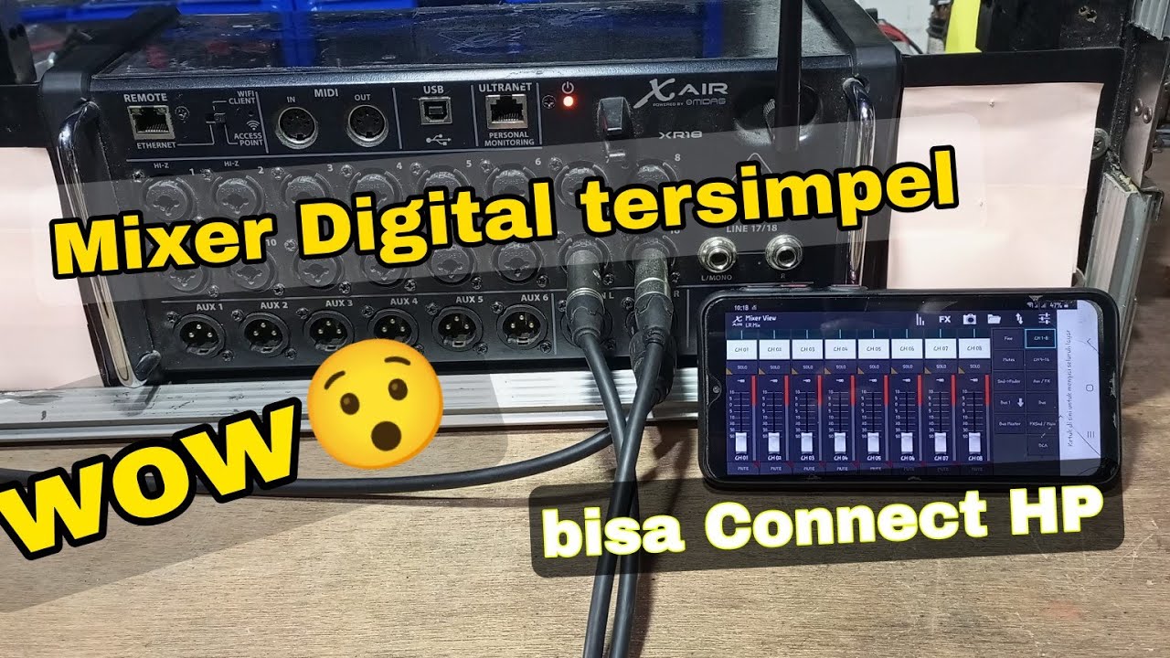 Mixer Digital Paling Simpel Xair 18 Behringer YouTube