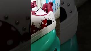 White Minnie Mouse Shoe #shorts #shoes #minniemouse