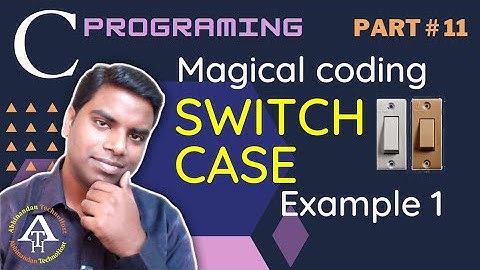 C Programming Tutorial # 11 (Hindi) switch case to print weekdays name according to the week number.