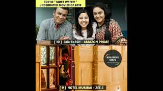 TOP 10 MUST WATCH UNDERRATED MOVIES OF 2019