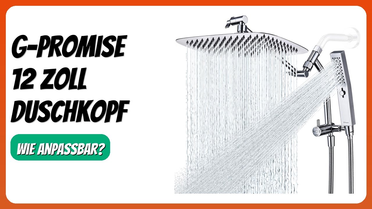 BEWERTUNG (2025): G-Promise 12 Zoll Duschkopf. WESENTLICHE Einzelheiten