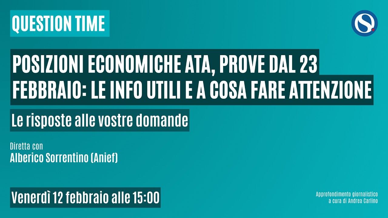 Posizioni economiche ATA, prove dal 23 febbraio: le info utili e a cosa fare attenzione