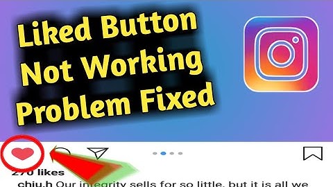 Fix Instagram Like Button Not Working & Not Clicking Problem Solved